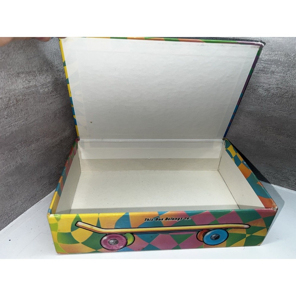 Vintage 1980s General Box Company Skate Pencil Storage Container Skateboard VG - Picture 6 of 8